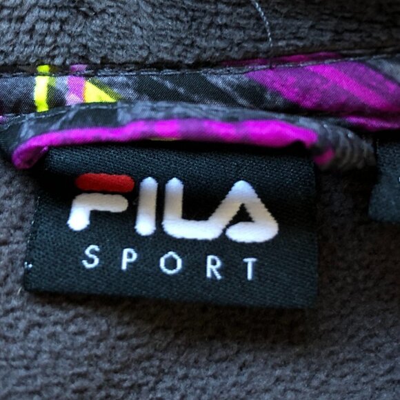 FILA Sport Athletic Jacket Grey Microfleece - Picture 8 of 10
